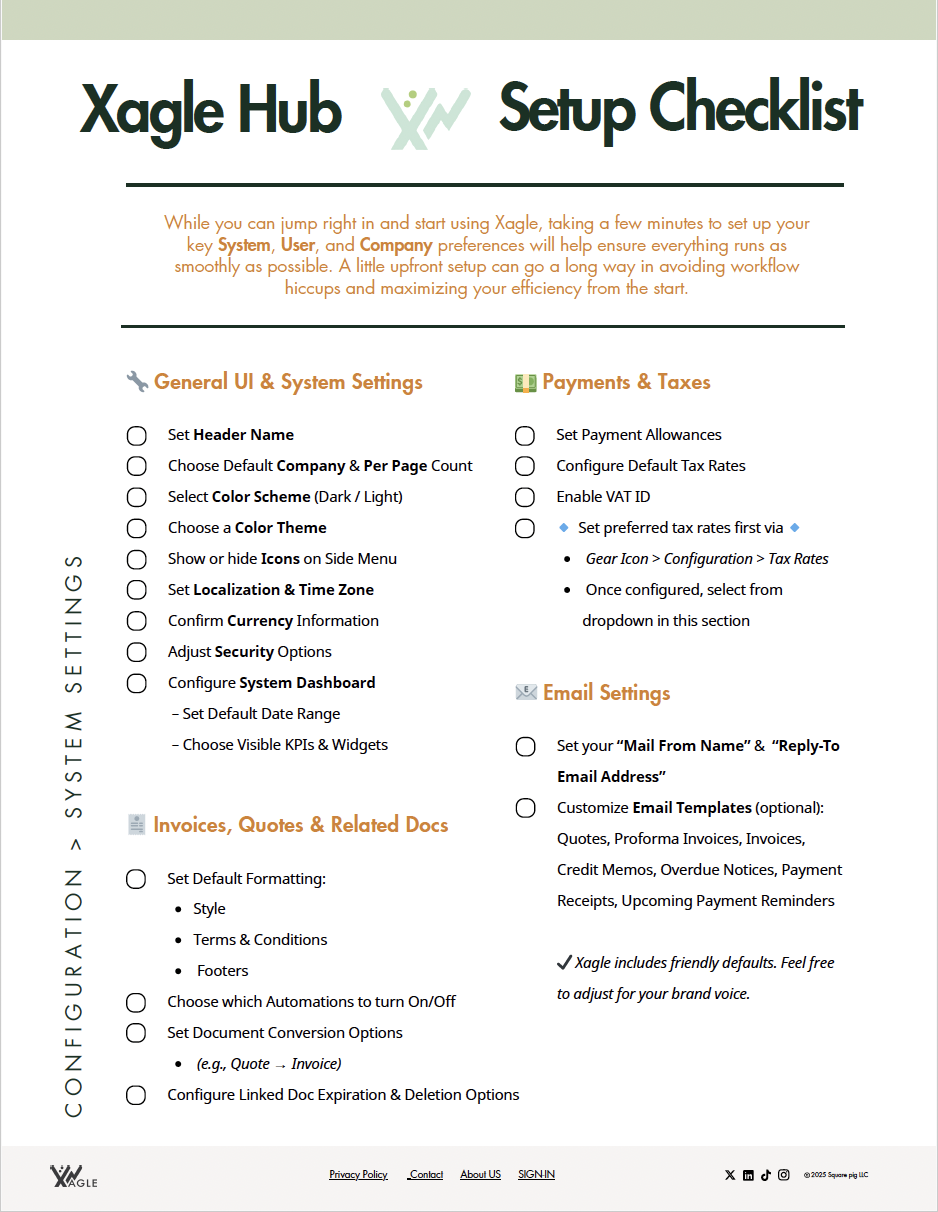 Xagle Hub Checklist Preview.png